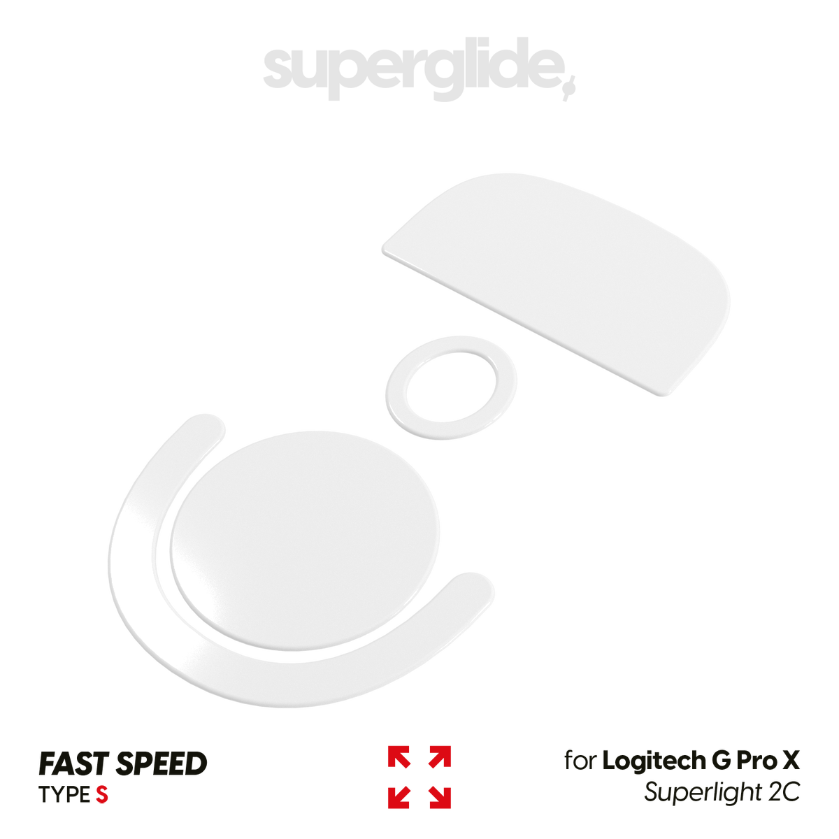 PTFE Type-S (SPEED) for Logitech G PRO X Superlight 2C