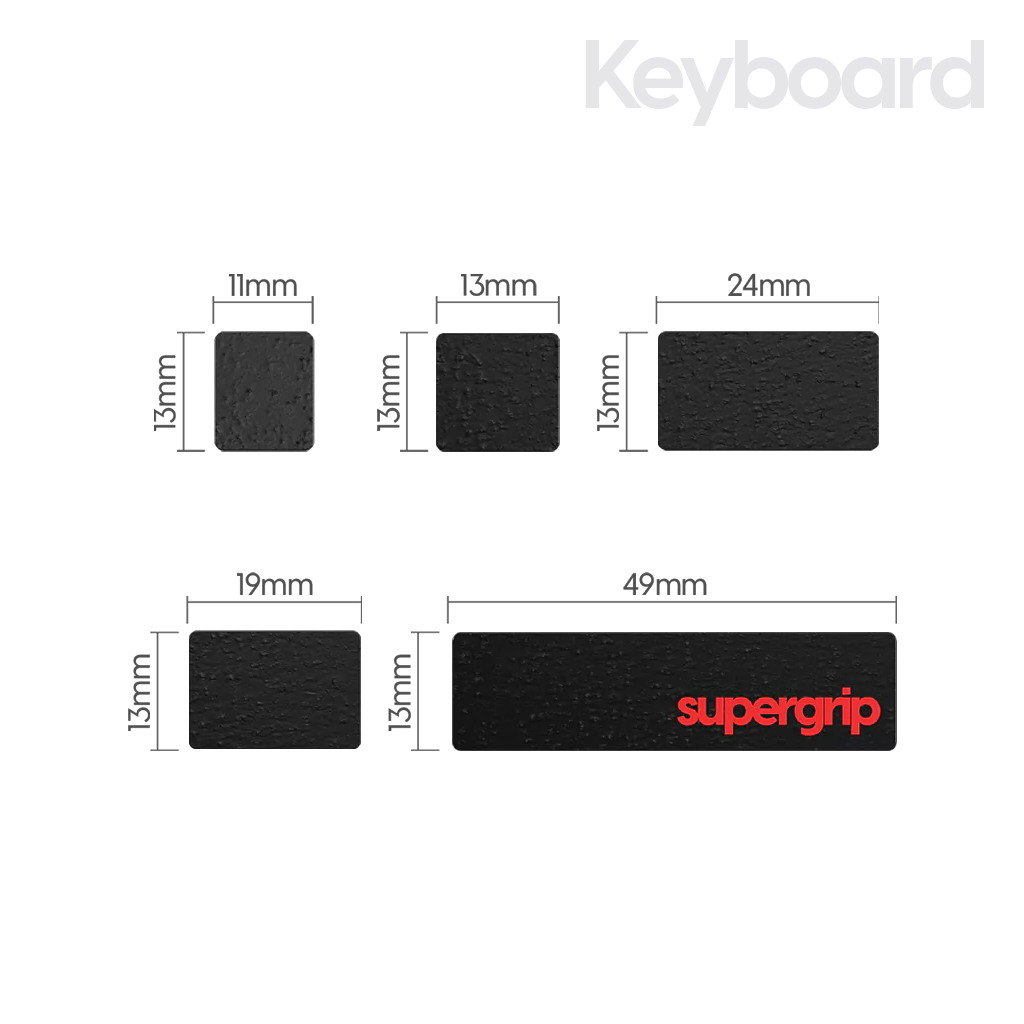 Universal Pre-Cut Grip Tape for Keyboards