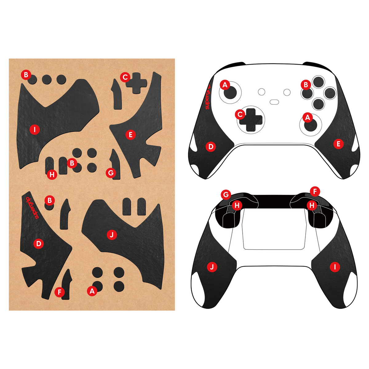 Grip Tape for Microsoft XBOX Series X/S Controller